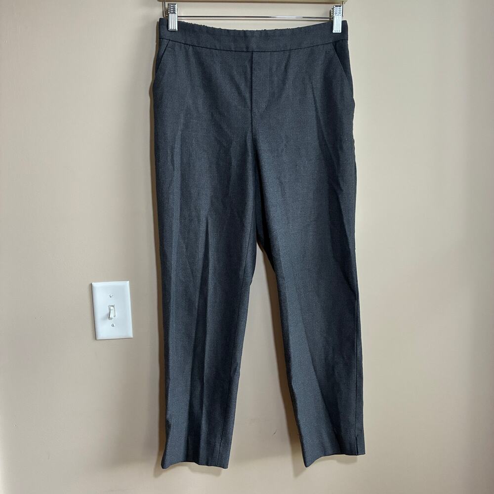 Banana Republic hayden pant gray trousers elastic waist women's size 6 petite